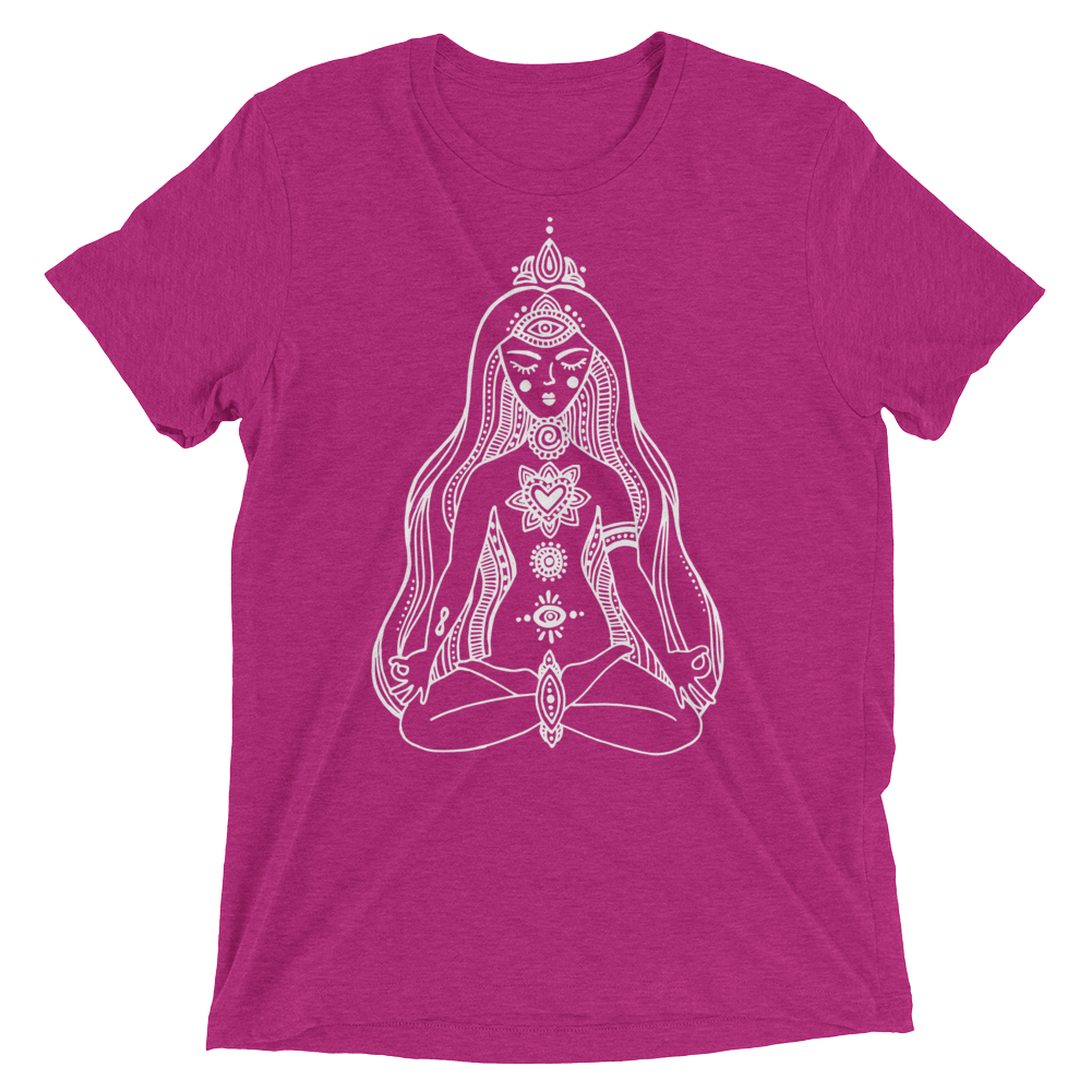 Chakras Girl Vegan Yoga Shirt - Vegan Clothing by The Dharma Store