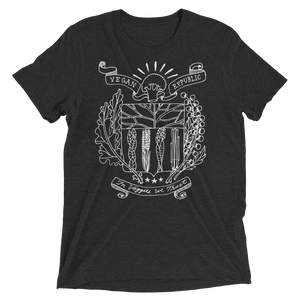 Vegan T-Shirt - Vegan Republic - Charcoal Black